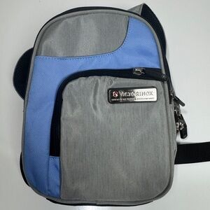 Victorinox Unisex Gray and Blue‎ Crossbody Shoulder Bag Travel Organizer